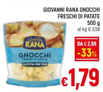 Famila Market GIOVANNI RANA GNOCCHI FRESCHI DI PATATE 500 g offerta