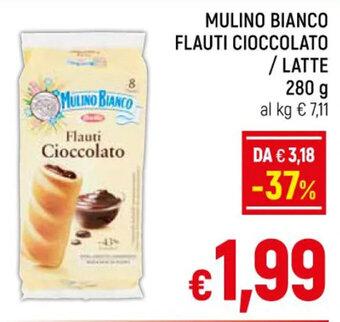 Famila Market MULINO BIANCO FLAUTI CIOCCOLATO /LATTE 280 g offerta