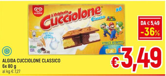 Famila Market ALGIDA CUCCIOLONE CLASSICO 6x 80 g offerta