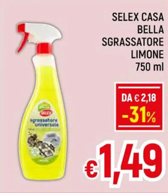 Famila Market SELEX CASA BELLA SGRASSATORE LIMONE 750 ml offerta