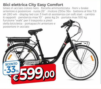 Bici elettrica City Easy Comfort