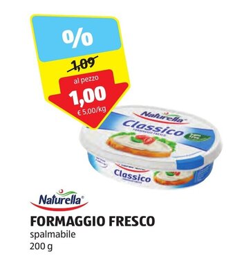 ALDI Naturella FORMAGGIO FRESCO spalmabile 200 g offerta