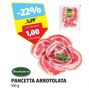 ALDI Freschi per te PANCETTA ARROTOLATA 100 g offerta