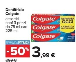 Carrefour Iper Colgate dentifricio offerta