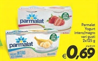 Iper Super Conveniente Parmalat yogurt intero offerta