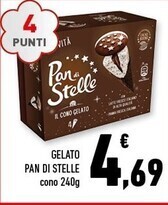 Conad Margherita Mulino bianco gelato pan di stelle offerta
