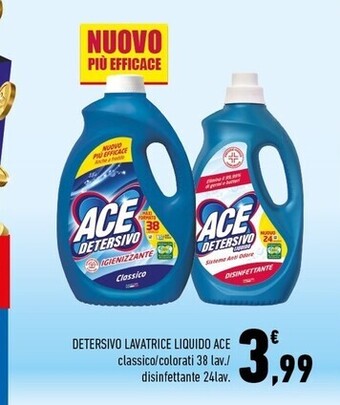 Conad Margherita Ace detersivo lavatrice liquido offerta