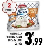 Conad Margherita Galbani mozzarella di bufala offerta