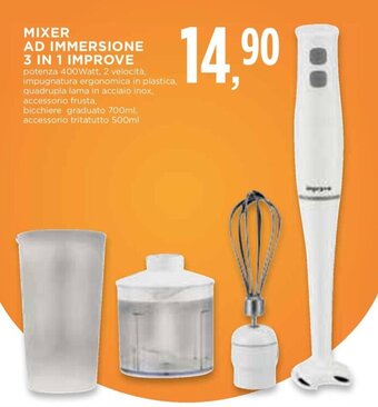 MIXER AD IMMERSIONE 3 IN 1 IMPROVE