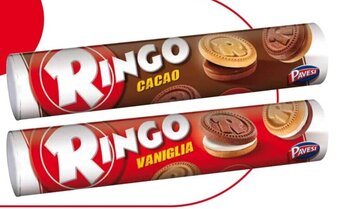 Centro Cash Biscotti PAVESI Ringo Tubo Vaniglia/ Cacao offerta