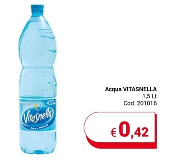 Centro Cash Acqua VITASNELLA 1,5 Lt offerta