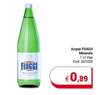 Centro Cash Acqua FIUGGI Minerale 1 Lt Vap offerta