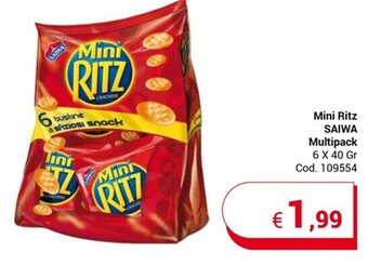 Mini Ritz SAIWA Multipack 6 X 40 Gr