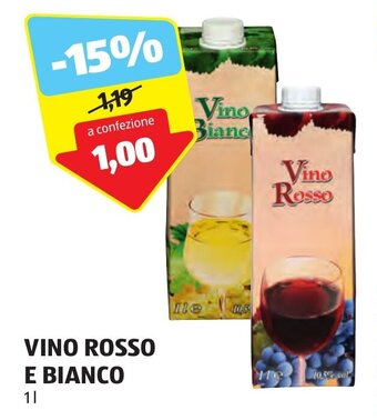 VINO ROSSO E BIANCO 1 l