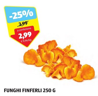 ALDI FUNGHI FINFERLI 250 G offerta