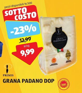 ALDI PRIMIS GRANA PADANO DOP offerta