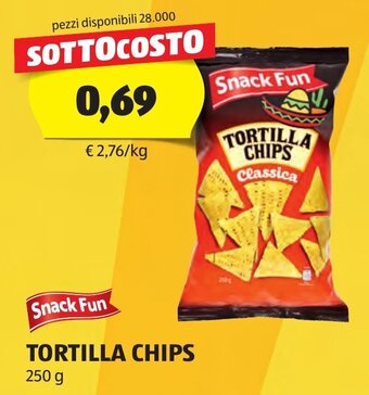 ALDI TORTILLA CHIPS 250 g offerta