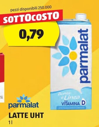 ALDI parmalat LATTE UHT 1 l offerta