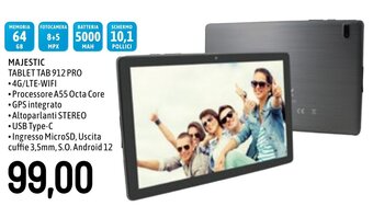 Emi Supermercati MAJESTIC TABLET TAB 912 PRO offerta