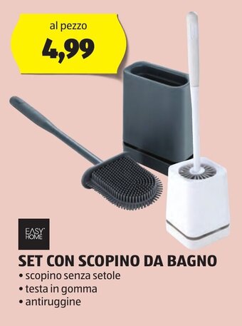 ALDI Easy HOME SET CON SCOPINO DA BAGNO offerta