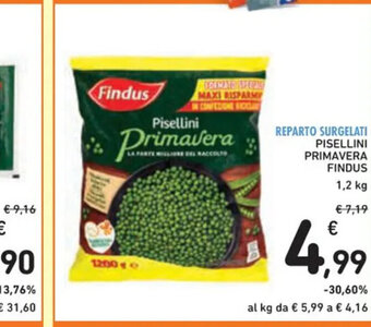 Spazio Conad REPARTO SURGELATI PISELLINI PRIMAVERA FINDUS offerta