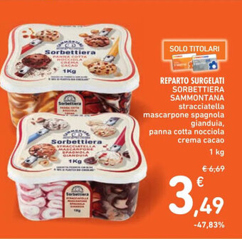 Spazio Conad REPARTO SURGELATI SORBETTIERA SAMMONTANA offerta