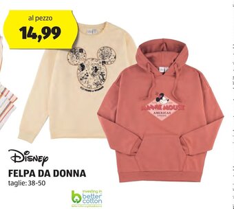 ALDI FELPA DA DONNA 38-50 offerta