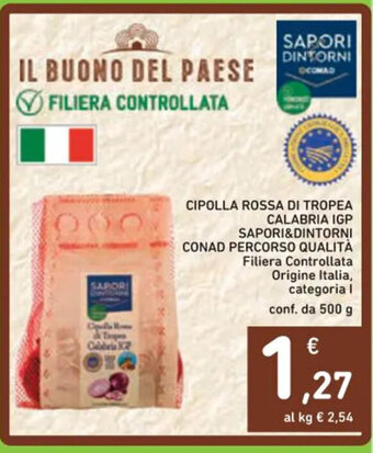 Spazio Conad CIPOLLA ROSSA DI TROPEA CALABRIA IGP SAPORI&DINTORNI offerta