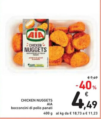 Spazio Conad AIA CHICKEN NUGGETS bocconcini di pollo panati 400 g offerta