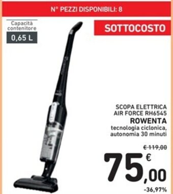 Spazio Conad SCOPA ELETTRICA AIR FORCE RH6545 ROWENTA offerta
