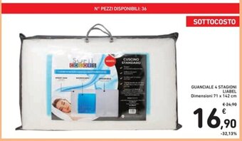 Spazio Conad GUANCIALE 4 STAGIONI LIABEL 71 x 142 cm offerta