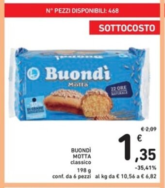 Spazio Conad BUONDÌ MOTTA classico 198 g offerta