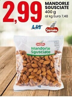Eurospin Mister sibamba mandorle sgusciate offerta