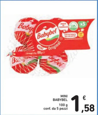 Spazio Conad MINI BABYBEL 100 g conf. da 5 pezzi offerta