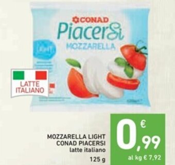 MOZZARELLA LIGHT CONAD PIACERSI 125 g