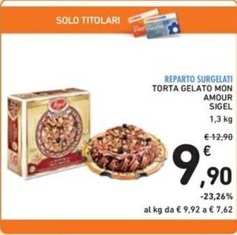Spazio Conad TORTA GELATO MON AMOUR SIGEL offerta