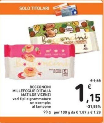 Spazio Conad BOCCONCINI MILLEFOGLIE D'ITALIA MATILDE VICENZI 90 g offerta