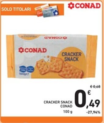 CRACKER SNACK CONAD 100 g
