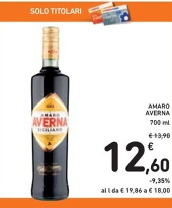 Spazio Conad AMARO AVERNA 700 ml offerta