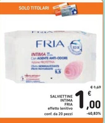 Spazio Conad SALVIETTINE INTIMA FRIA offerta