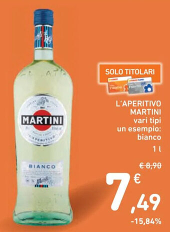 Spazio Conad L'APERITIVO MARTINI vari tipi 1 l offerta