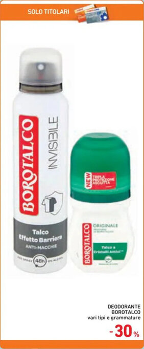 Spazio Conad DEODORANTE BOROTALCO` offerta