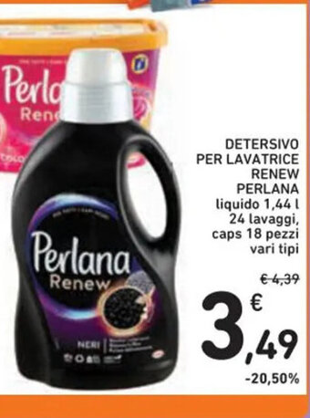 Spazio Conad DETERSIVO PER LAVATRICE RENEW PERLANA offerta