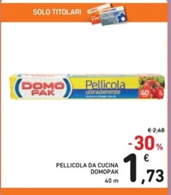 Spazio Conad PELLICOLA DA CUCINA DOMOPAK 40 m offerta