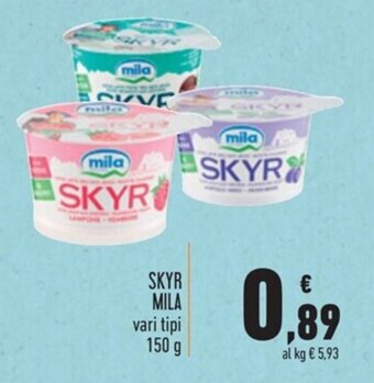 Spazio Conad SKYR MILA vari tipi 150 g offerta