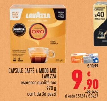Spazio Conad CAPSULE CAFFÈ A MODO MIO LAVAZZA 270 g offerta