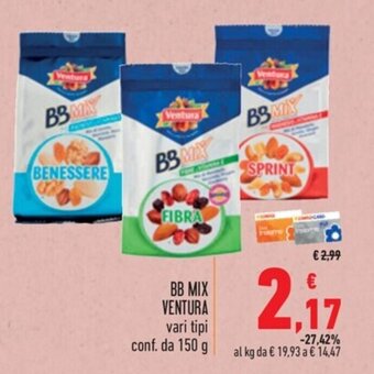 Spazio Conad BB MIX VENTURA vari tipi conf. da 150 g offerta