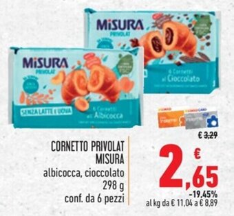 Spazio Conad CORNETTO PRIVOLAT MISURA 298 g offerta