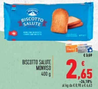 Spazio Conad BISCOTTO SALUTE MONVISO 400 g offerta
