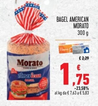 Spazio Conad BAGEL AMERICAN MORATO 300 g offerta